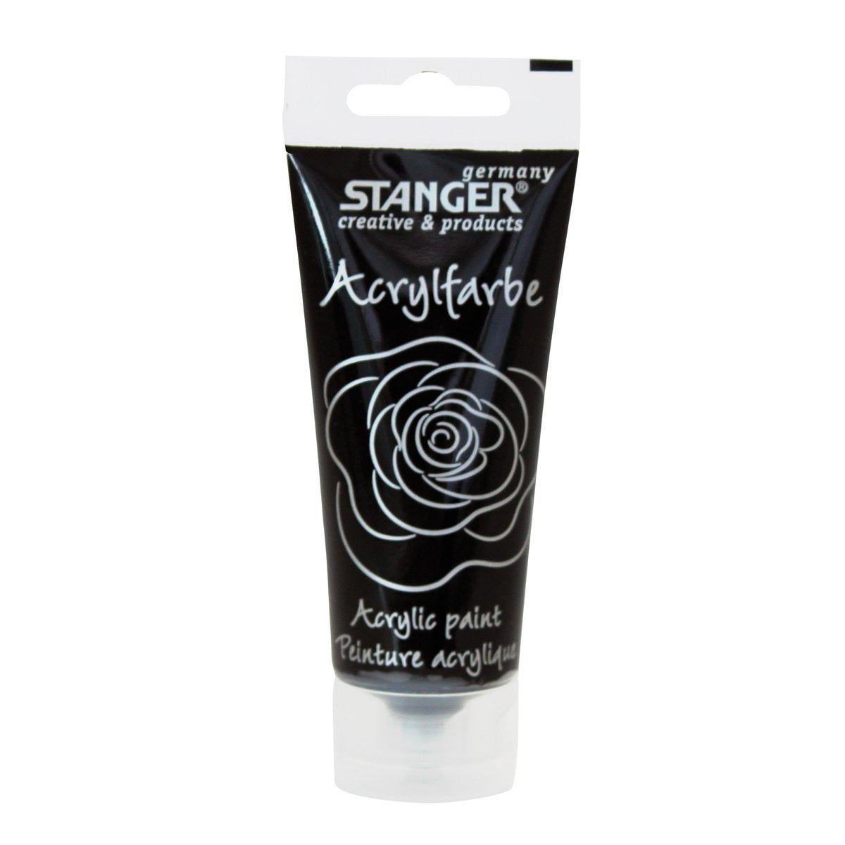 STANGER Acrylic paints, 75 ml BLACK - Al Masam Stationery LLC Main image