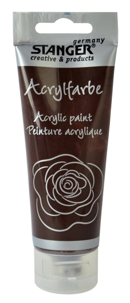 STANGER Acrylic paints, 75 ml DARK BROWN - Al Masam Stationery LLC Main image