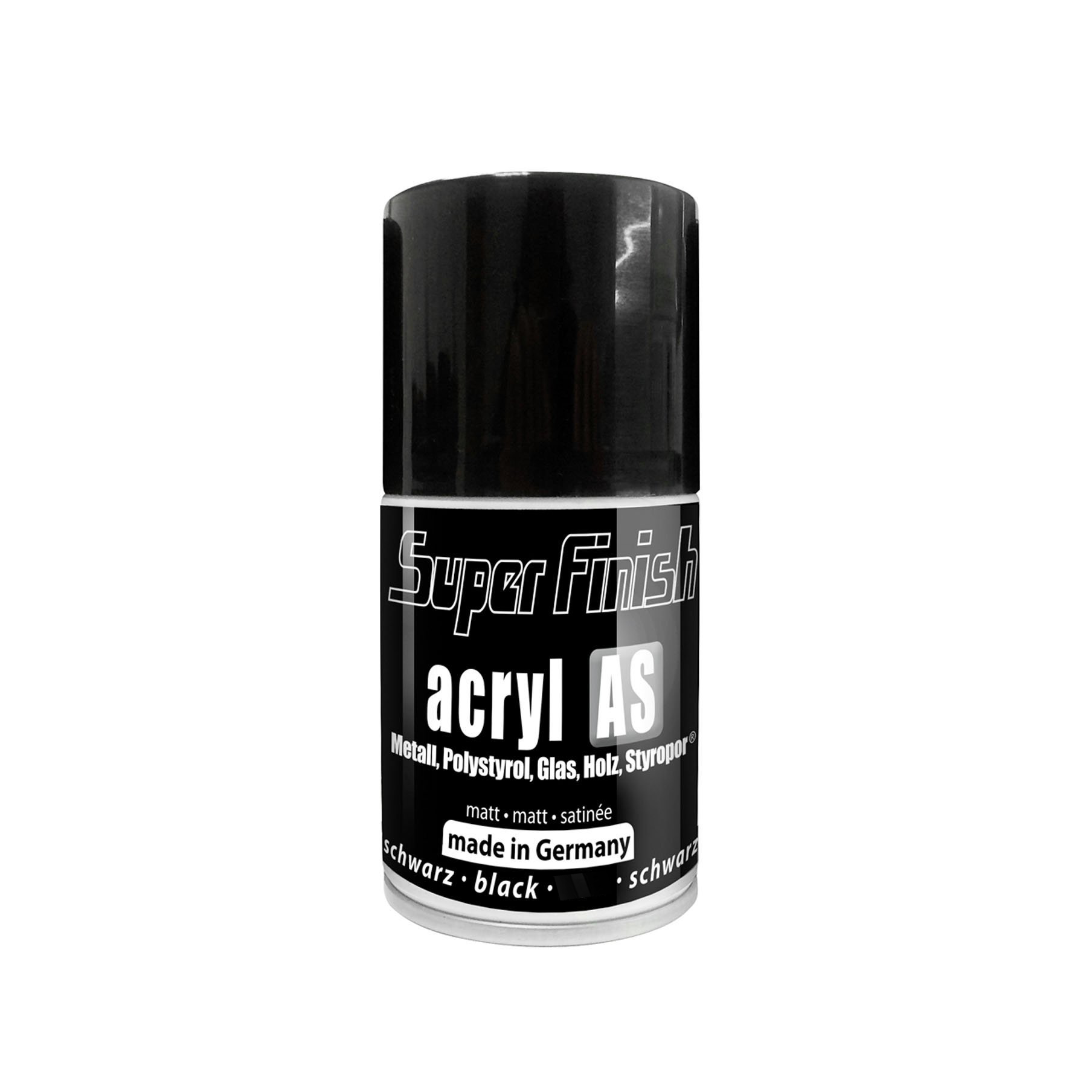 STANGER Super finish Acrylic Spray 100 ml BLACK MATT - Al Masam Stationery LLC Main image