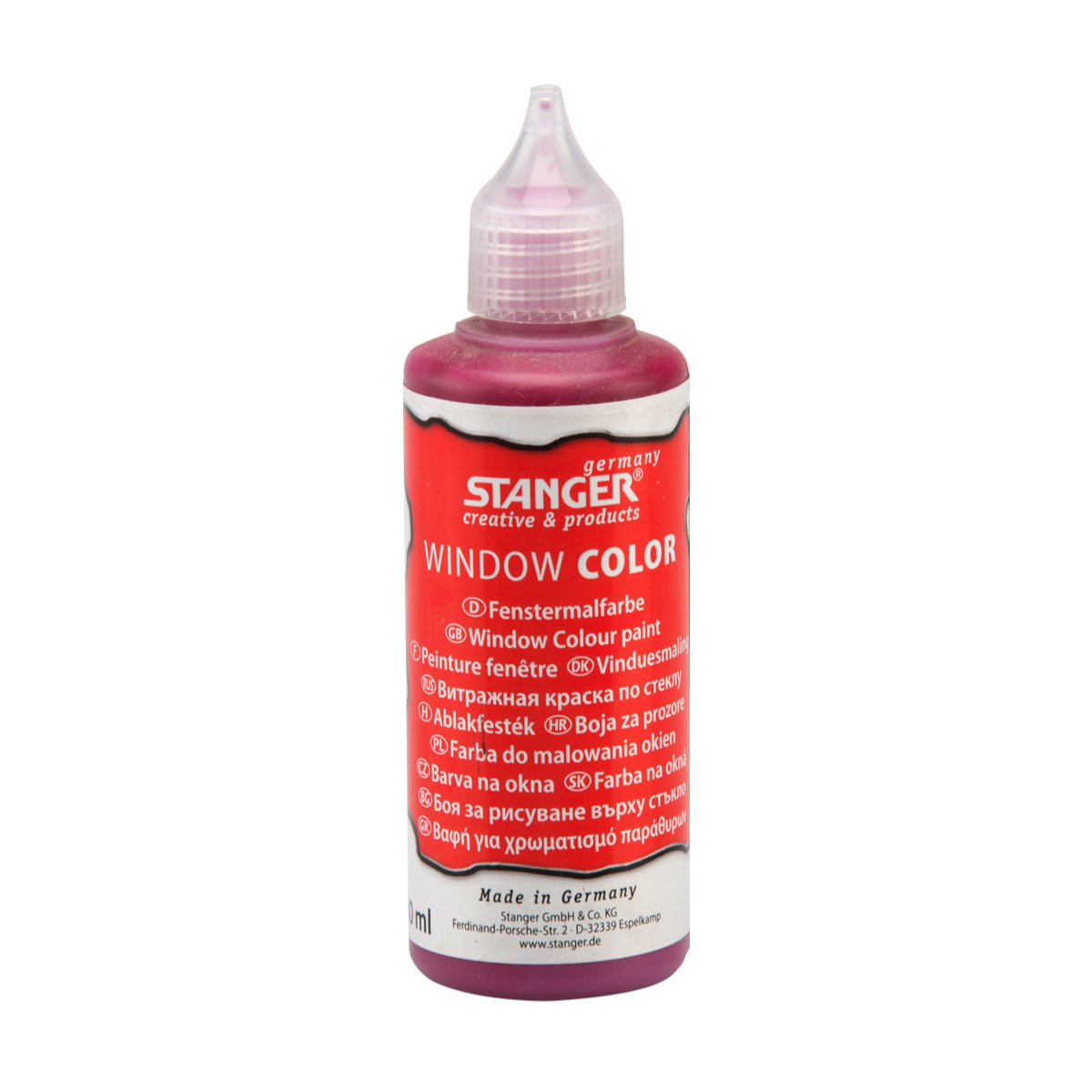 STANGER Window Colour paint 80, ml PINK - Al Masam Stationery LLC Main image