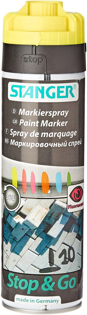 STANGER Paint Marker long-time, Stop & Go, 500 ml YELLOW - Al Masam Stationery LLC Main image