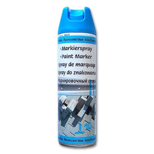 STANGER Paint Marker OH spray cap, 500 ml FLUORESCENT BLUE - Al Masam Stationery LLC Main image