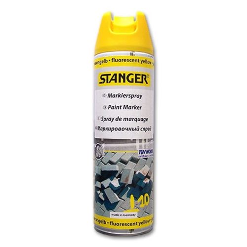 STANGER Paint Marker OH spray cap, 500 ml FLUORESCENT YELLOW - Al Masam Stationery LLC Main image