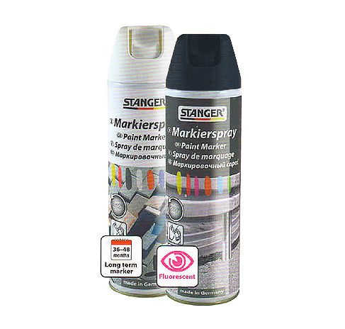 STANGER white paint marker OH spray cap, 500 ml, showcasing the cap design and nozzle for precise application. Main image