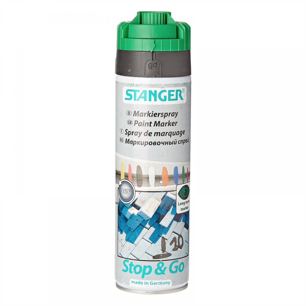 STANGER Paint Marker, Stop & Go, 500 ml FLUORESCENT GREEN - Al Masam Stationery LLC Main image