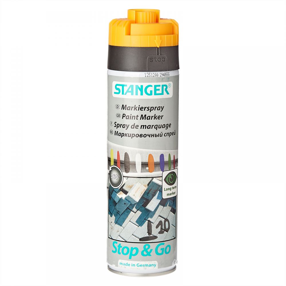STANGER Paint Marker, Stop & Go, 500 ml FLUORESCENT ORANGE - Al Masam Stationery LLC Main image