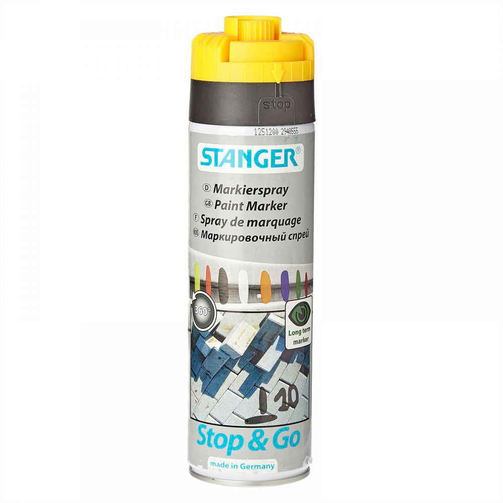 STANGER Paint Marker, Stop & Go, 500 ml FLUORESCENT YELLOW - Al Masam Stationery LLC Main image