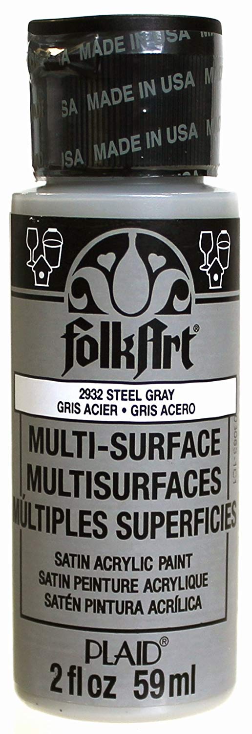 Folkart Multi-Surface Paint - Steel Gray - Al Masam Stationery LLC