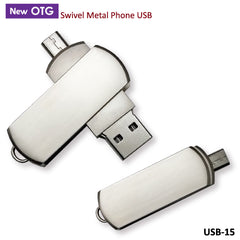 Swivel Metal Phone USB - Al Masam Stationery LLC