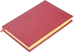 FIS Executive Diary 2024 (English) 1 Side Padded with Gilding, Maroon