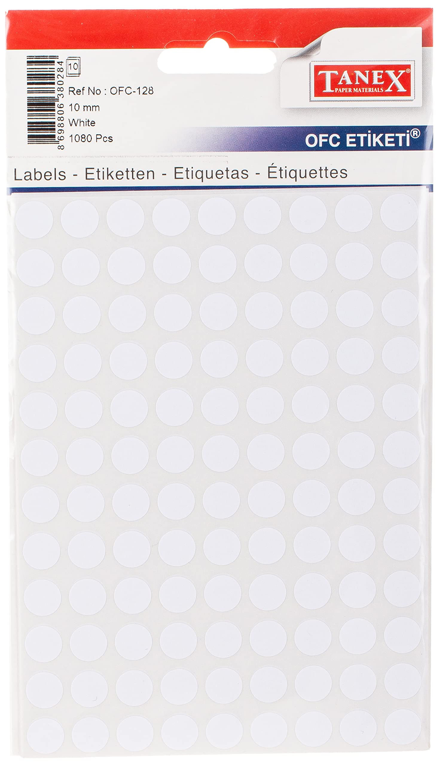 TANEX 10mm 108L ORG circle - Al Masam Stationery LLC Main image