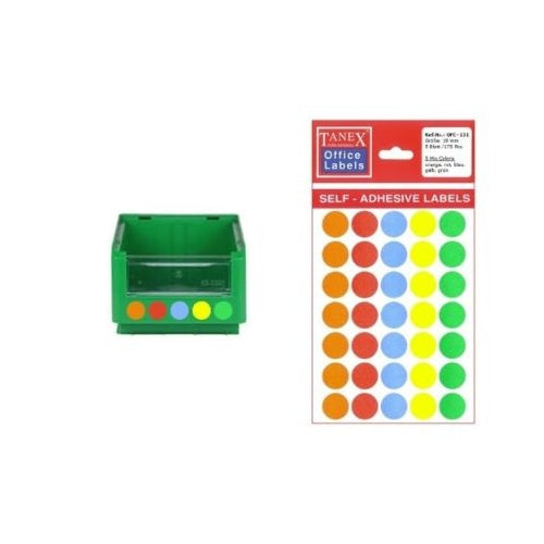 TANEX 19mm 35L Mix color circle - Al Masam Stationery LLC