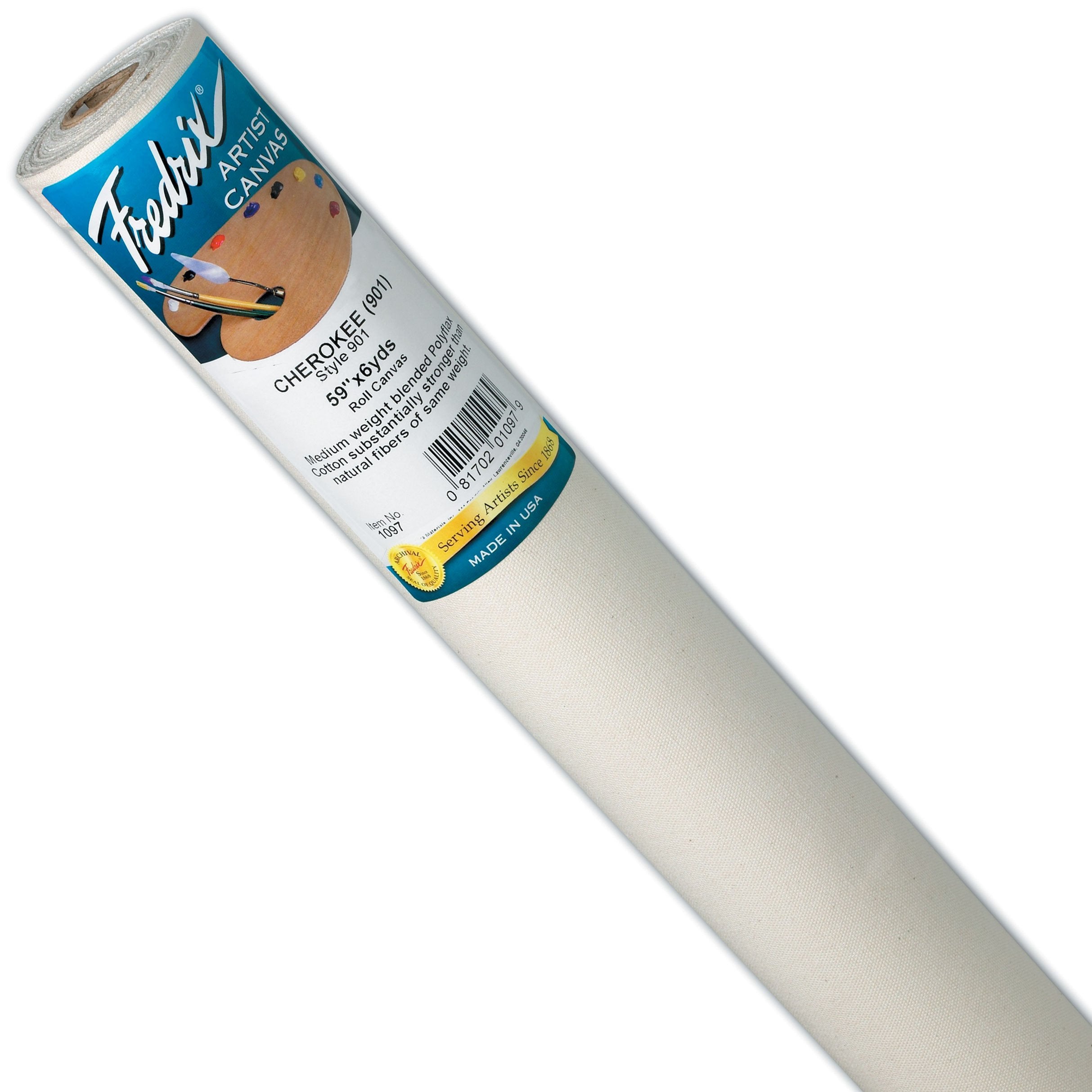 TARA ACRYLIC PRIMED POLY COTTON CANVAS 59" X 6 YD - Al Masam Stationery LLC Main image