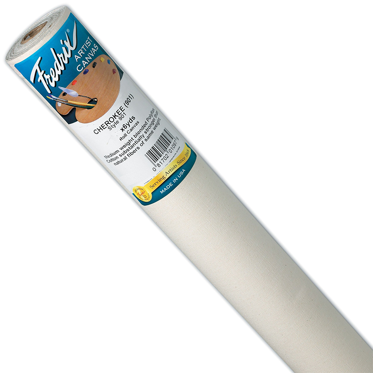TARA ACRYLIC PRIMED POLY COTTON CANVAS 80" X 25-50 YD - Al Masam Stationery LLC Main image