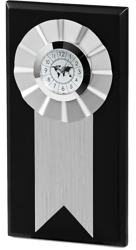 AMS- TC 666 AWARDE Metal Awards Wooden Award Clock Gold - Al Masam Stationery LLC