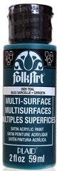 Folkart Multi-Surface Paint - Teal - Al Masam Stationery LLC