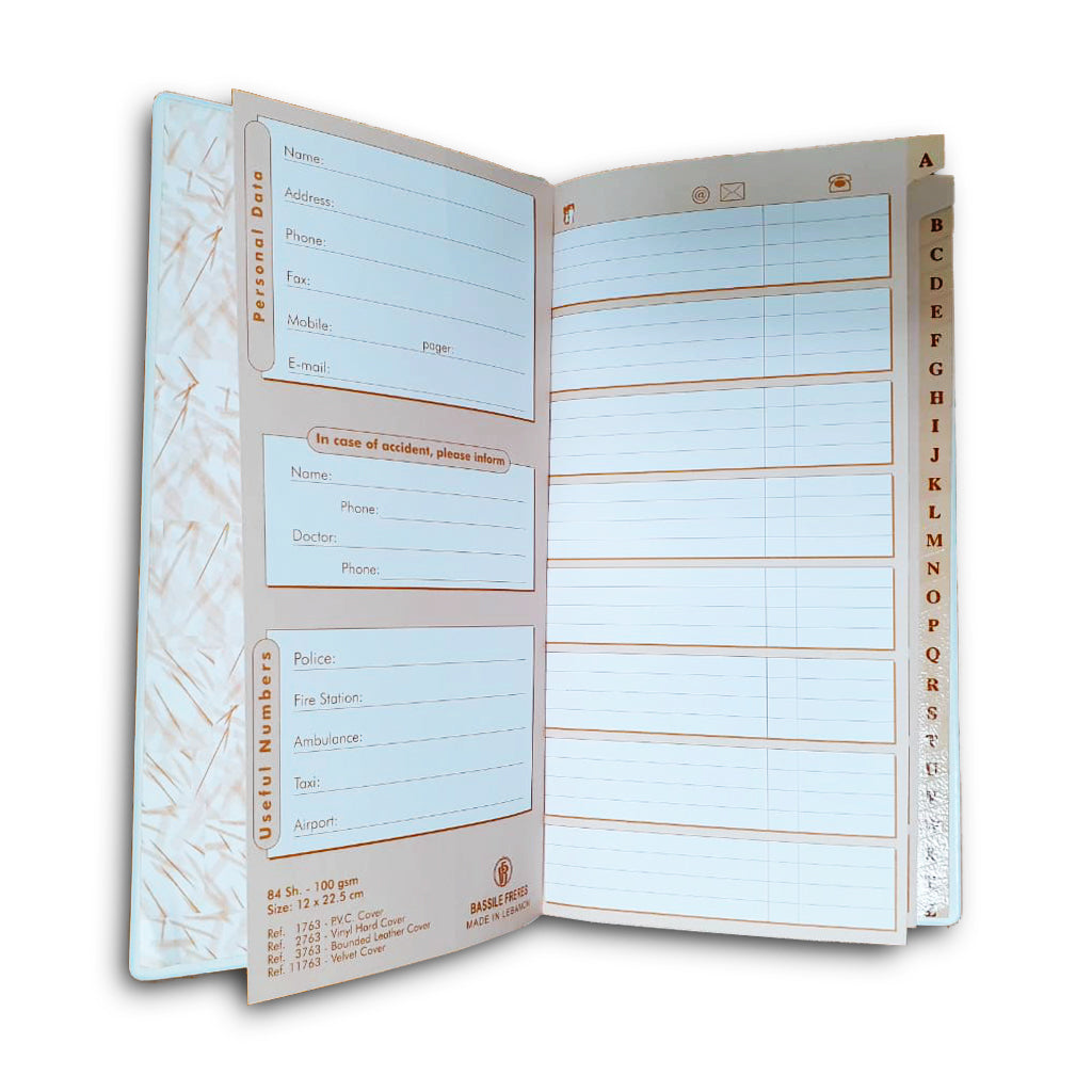 Telephone Index Book REF#1753 Pvc Cover - Al Masam Stationery LLC