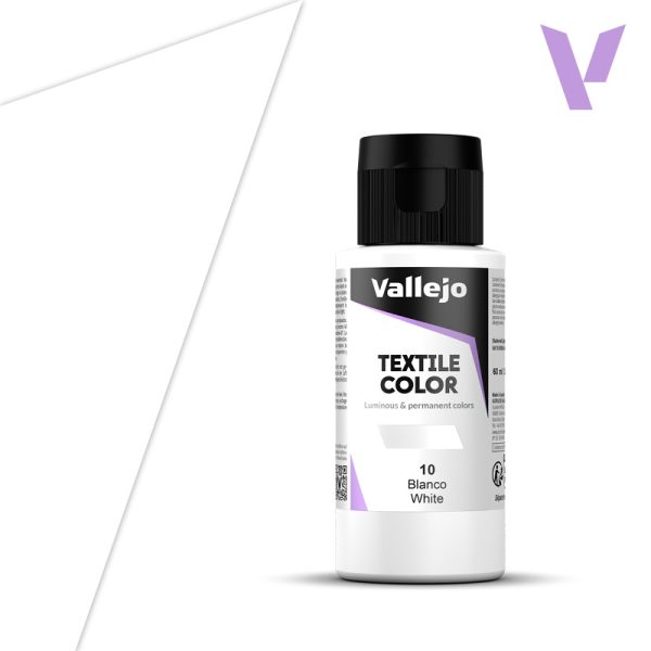 VALLEJO TEXTILE COLOR 10: 60 ML. WHITE - Al Masam Stationery LLC Main image