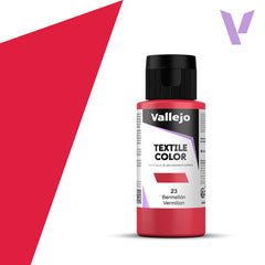 VALLEJO TEXTILE COLOR 23: 60 ML. VERMILION