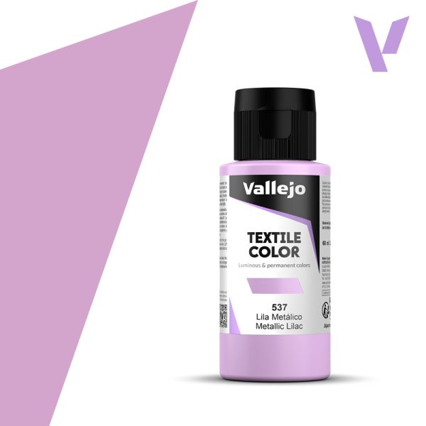 VALLEJO TEXTILE COLOR 537: 60 ML. LILAC METAL - Al Masam Stationery LLC Main image