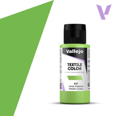 VALLEJO TEXTILE COLOR 547: 60 ML. GREEN METAL