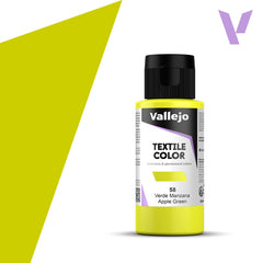 VALLEJO TEXTILE COLOR 58: 60 ML. APPLE GREEN