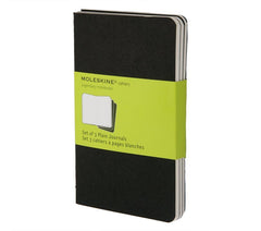 Moleskine Cashier Plain Pocket Notebook Set of 3 Pcs Black - Al Masam Stationery LLC