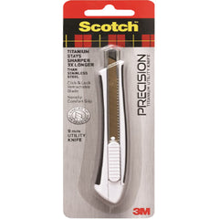 Scotch Titanium Utility Knife TI-KS. Precision Knife of 9mm blade
