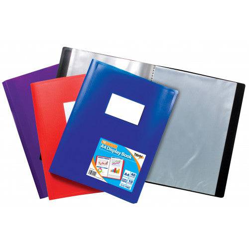 Tiger A4 10 Pocket Flexi Display Book Assorted - Al Masam Stationery LLC Main image