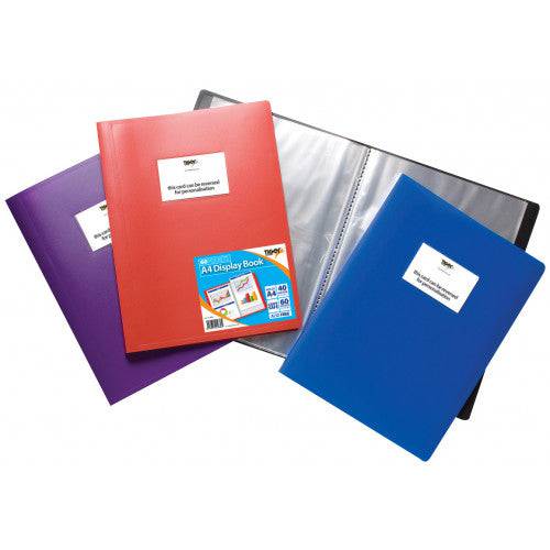 Tiger A4 60 Pocket Flexi Display Book Assorted - Al Masam Stationery LLC Main image