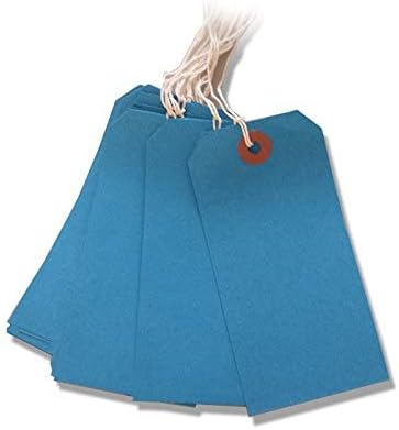 COLORED STRUNG TAGS 120*60MM BLUE( BOX OF 1X 250)
