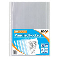 Tiger A3 Portrait Punched Pockets - Al Masam Stationery LLC