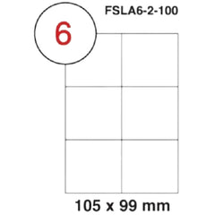 MULTI PURPOSE WHITE LABEL-105X99mm - Al Masam Stationery LLC