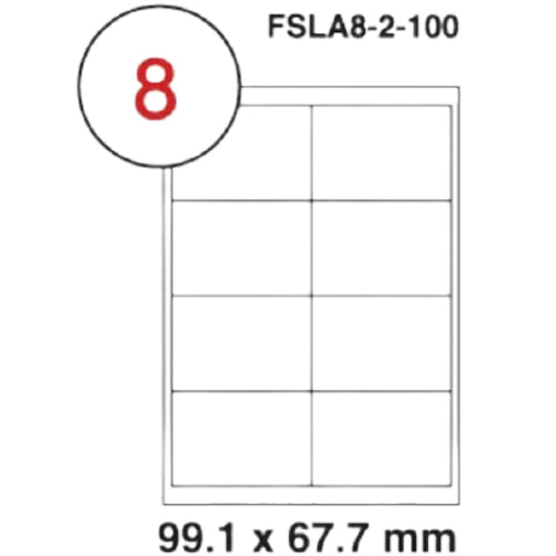 MULTI PURPOSE WHITE LABEL-99.1X67.7mm - Al Masam Stationery LLC