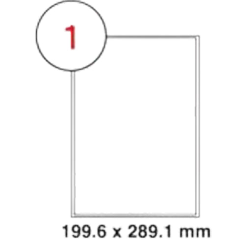 MULTI PURPOSE WHITE LABEL-199.6X289.1mm - Al Masam Stationery LLC