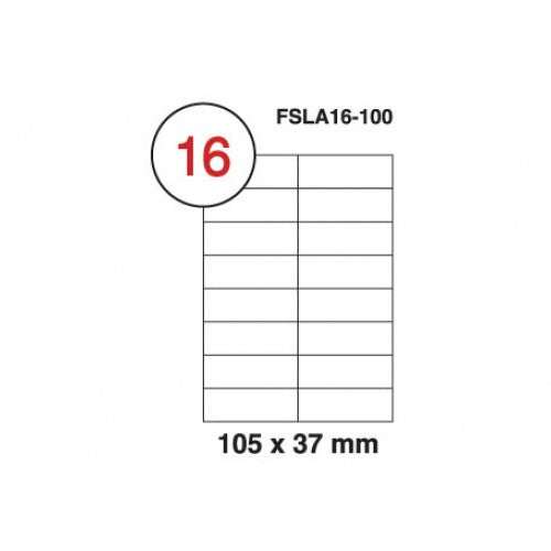 Fis multi purpose white label 105x37mm - Al Masam Stationery LLC