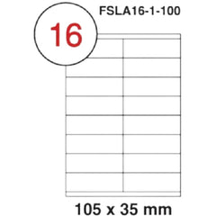 Fis multi purpose white label 105x35mm - Al Masam Stationery LLC