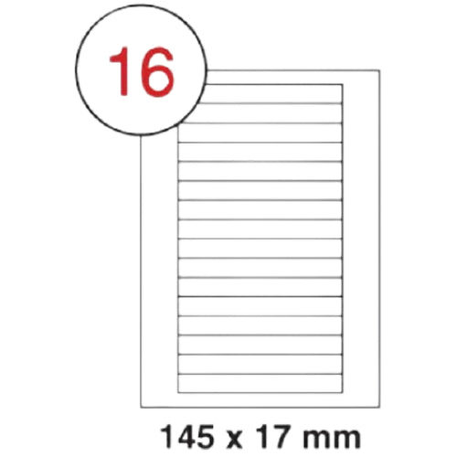 Fis multi purpose white label 145x17mm - Al Masam Stationery LLC