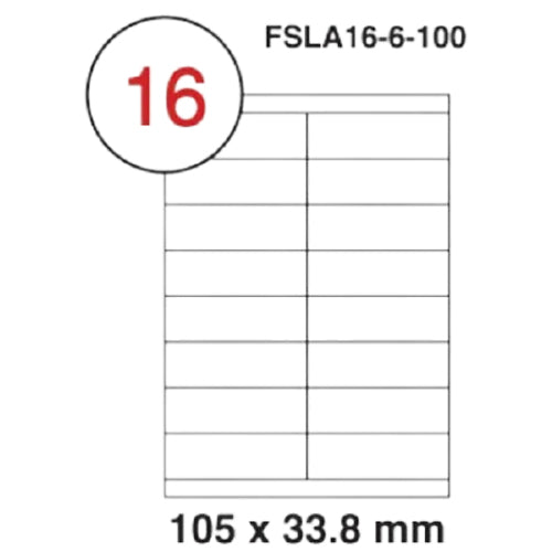 Fis multi purpose white label 105x33.8mm - Al Masam Stationery LLC