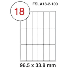 Fis multi purpose white label 96.5x33.8mm