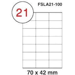 Fis multi purpose white label 70x42mm