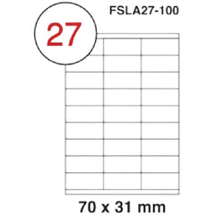 Fis multi purpose white label 70x31mm - Al Masam Stationery LLC