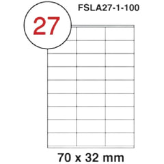 Fis multi purpose white label 70x32mm