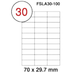 Fis multi purpose white label 70x29.7mm - Al Masam Stationery LLC