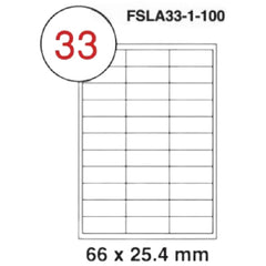 Fis multi purpose white label 66x25.4mm