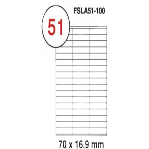 Fis multi purpose white label 70x16.9mm - Al Masam Stationery LLC