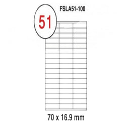 Fis multi purpose white label 70x16.9mm