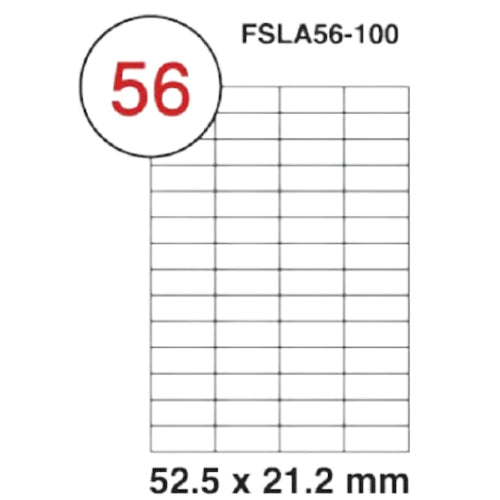 Fis multi purpose white label 52.5x21.2mm - Al Masam Stationery LLC