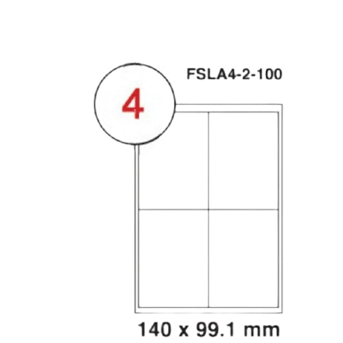 MULTI PURPOSE WHITE LABEL-140X99.1mm - Al Masam Stationery LLC