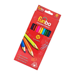 Funbo Coloring Pencils Set of 12 colors - Al Masam Stationery LLC